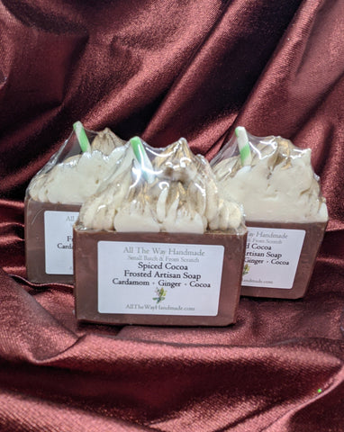 Spiced Cocoa Frosted Artisan Soap
