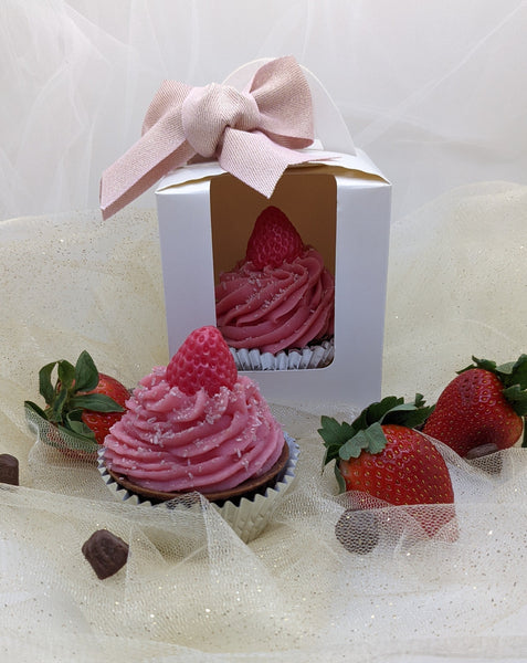 Chocolate Strawberry Cupcake Specialty Artisan Soap