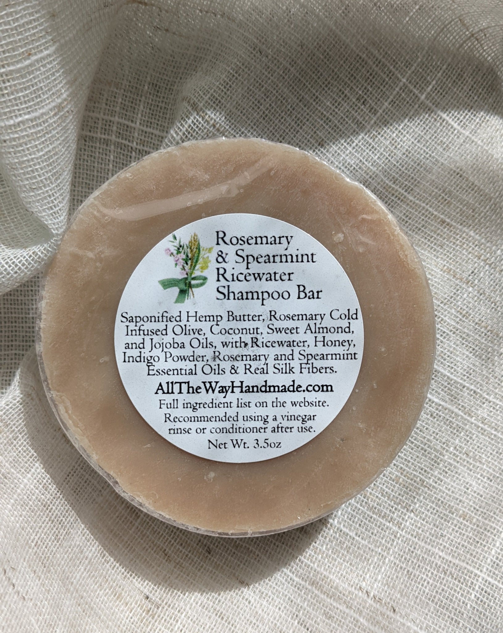 Spearmint & Rosemary Ricewater Shampoo Bar